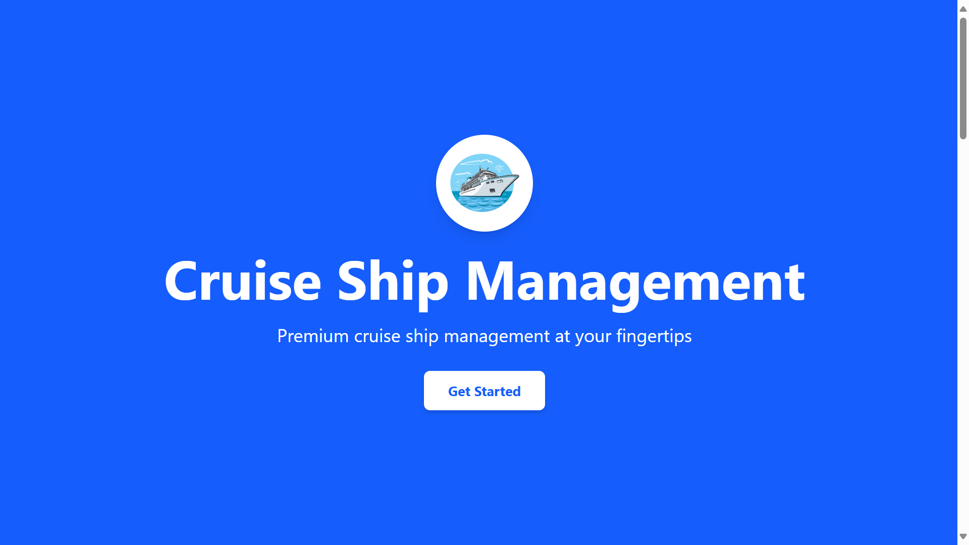 Cruise Ship Management System
