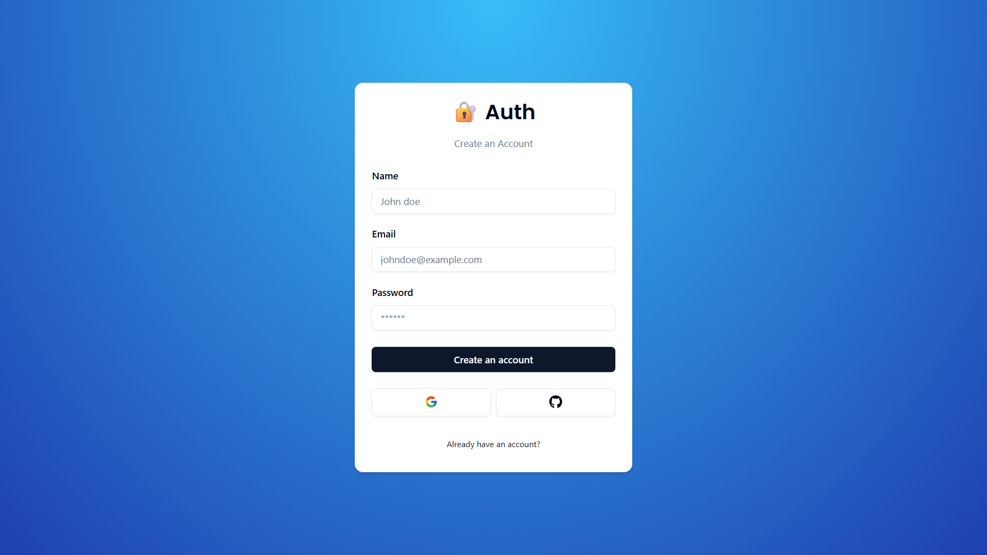 Next.js Authentication System